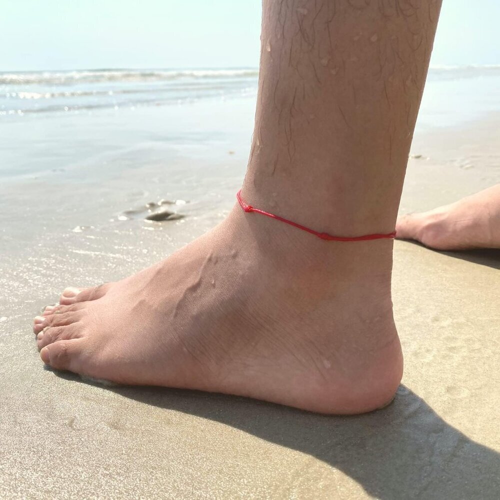 Red String Anklet Waterproof Adjustable Unisex Be… - image 8